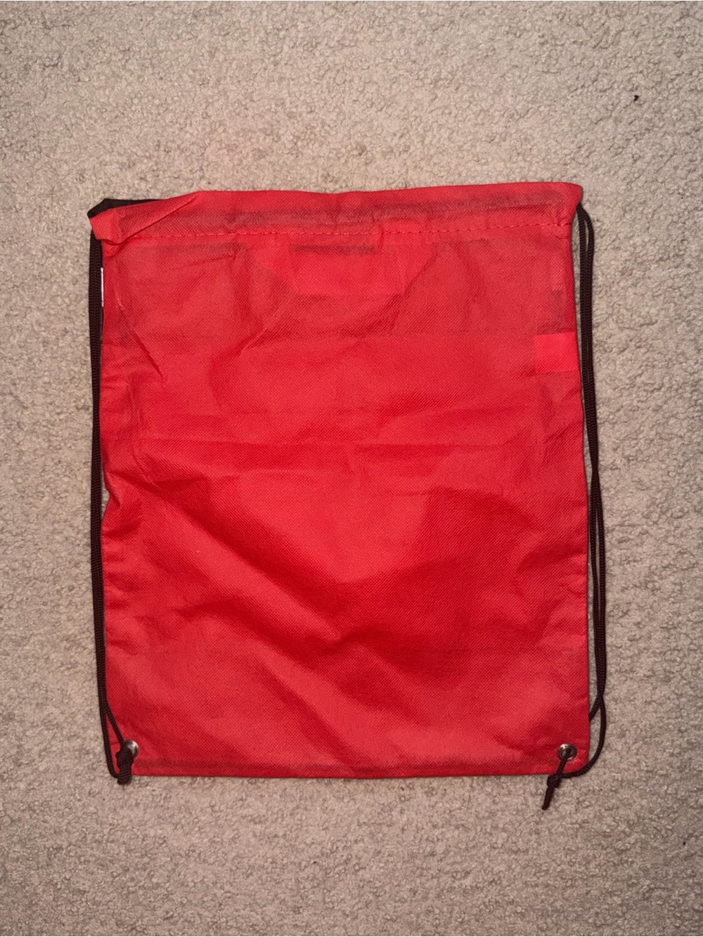 Red Drawstring Safety Bag - Picture 2 of 2